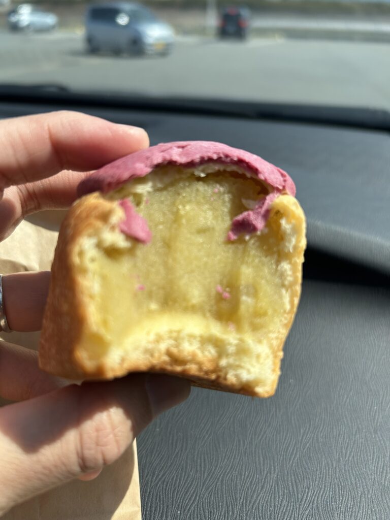 餡がしっかりとつまっているお芋パン