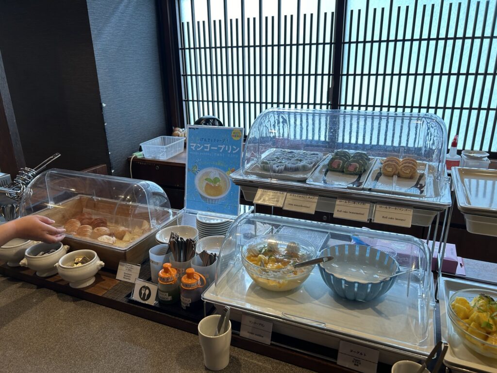充実のデザートコーナー